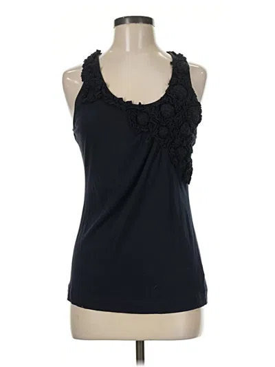Pre-owned Leifsdottir Sleeveless Top Black Halter Neckline Tops