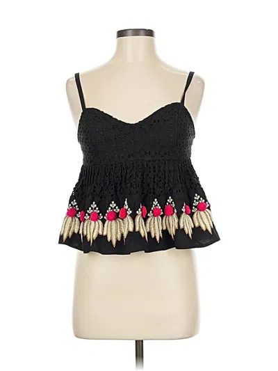 Pre-owned Leifsdottir Sleeveless Top Black Sweetheart Neckline Tops