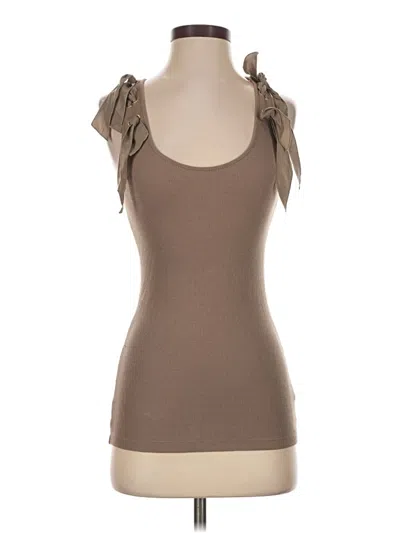 Pre-owned Leifsdottir Sleeveless Top Brown Sweetheart Neckline Tops