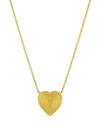 Leigh Maxwell 18k Yellow Gold Heart Necklace In Gold