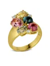 Leigh Maxwell 18k Yellow Gold Multi-stone Ring In Gold