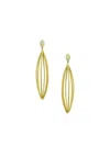 Leigh Maxwell Marquis Earrings In Gold