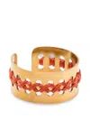 L'eight Studio Embroidery Band Ring In Gold
