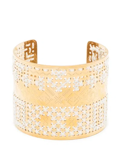 L'eight Studio Geometric Cuff Bracelet In Gold