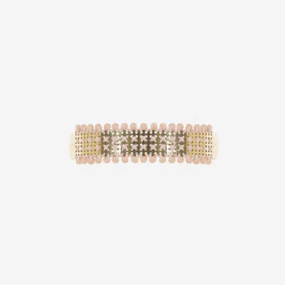 L'eight Studio Micro-stud Panel Bracelet In Pink