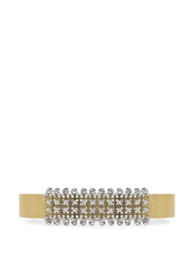 L'eight Studio Micro-stud Panel Rigid Bracelet In Gold