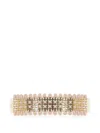 L'eight Studio Micro-stud Panel Rigid Bracelet In Gold
