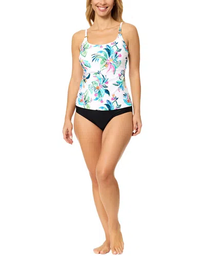 Leilani Beach Tankini W Rings In White