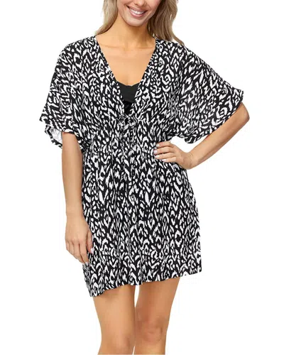 Leilani Breezy Caftan Cover Up In Black