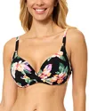 Leilani Gemini Bikini Top In Black