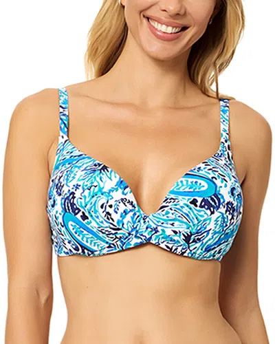 Leilani Gemini Bikini Top In Blue