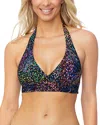 Leilani Hawaiian Halter Bra Top In Black