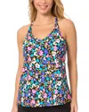 Leilani Racerback Tankini In Multi
