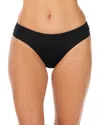 Leilani Shirred Side Basic Bottom In Black
