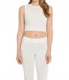 Leimere Huntington Crop Tank In Marshmallow In White
