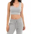 Leimere Mélange Bralette In Grey Mélange In Multi