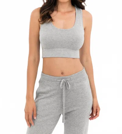 Leimere Mélange Bralette In Grey Mélange In Multi
