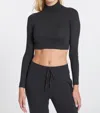 Leimere Mykonos Crop In Charcoal In Pink