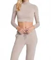 Leimere Mykonos Crop In Latte In Multi