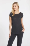 Leimere Nantucket Tee In Charcoal In Black