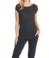Leimere Nantucket Tee In Charcoal In Pink