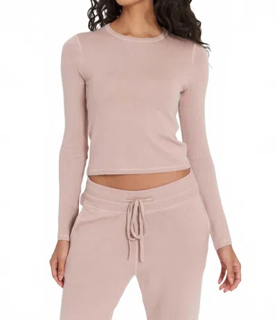 Leimere Nevis Crop Pullover In Dusty Rose In Multi