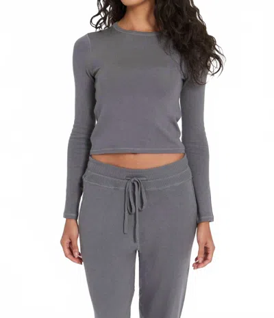 Leimere Nevis Crop Pullover In Granite Grey In Multi