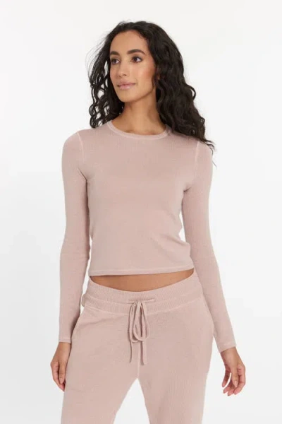 Leimere Nevis Crop Pullover In Pink