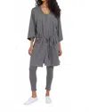 Leimere Santa Fe Wrap In Granite Grey In Multi