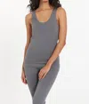 Leimere Tucson U-neck Tank In Granite Grey In Multi