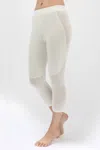 Leimere Women's Legging W/ Mesh In Marshmallow In White