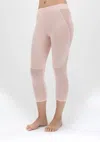 Leimere Women's Legging W/ Mesh In Peach Whip In Multi