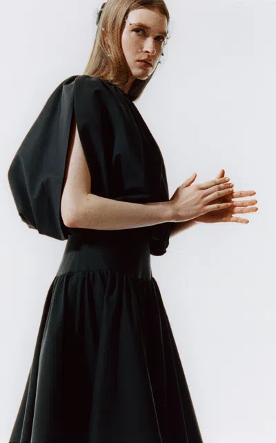 Lein Kit Cotton-blend Bolero Jacket In Black