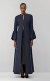 Lein Marce Wool-blend Bouclé Duster Jacket In Blue