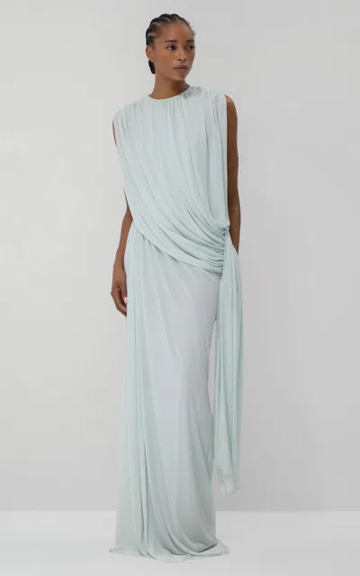 Lein Maren Draped Tunic In Blue