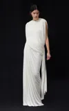 Lein Maren Draped Tunic In White