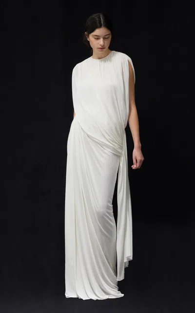 Lein Maren Draped Tunic In White