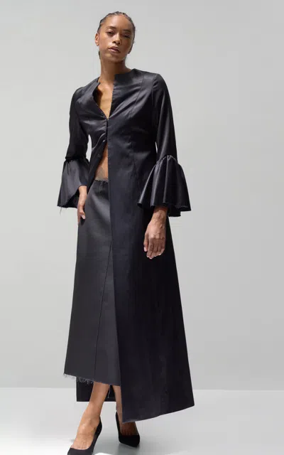 Lein Rowe Pencil Skirt In Black