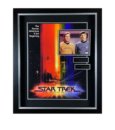 Leipzig Galleries Autographed Star Trek William Shatner And Leonard Nimoy Signed Movie Display