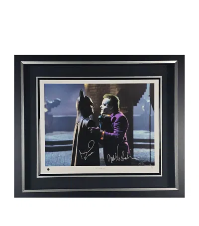 Leipzig Galleries Batman Michael Keaton And Jack Nicholson Signed Limited Edition Display