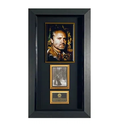Leipzig Galleries Gianni Versace Signed Photo Framed Display In Black