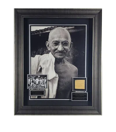 Leipzig Galleries Mahatma Gandhi Signed Historic Display