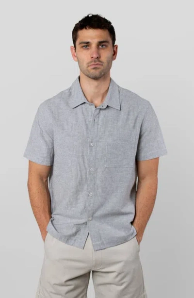 Leisure Lab Baja Button Up In Gray