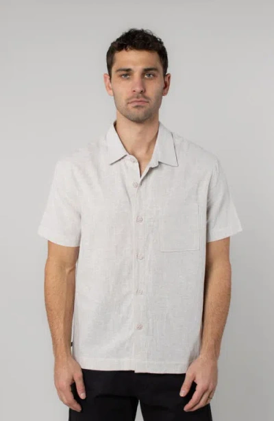 Leisure Lab Baja Button Up In Metallic