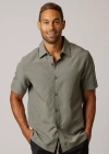 Leisure Lab Cabana Button Up In Sage