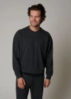 Leisure Lab Cotton Lounge Crewneck In Sediment