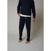 Leisure Lab Cotton Lounge Pant In Lapis