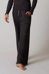 Leisure Lab Cotton Rib Pant In Charcoal