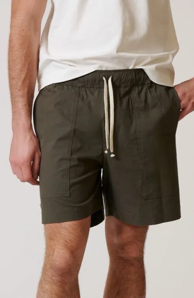 Leisure Lab Cotton Ripstop Shorts In Green