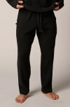Leisure Lab Cozy Cotton Sweatpants In Black